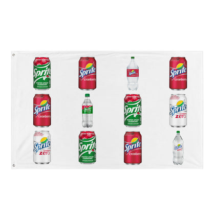 Sprite Cranberry Collage Flag