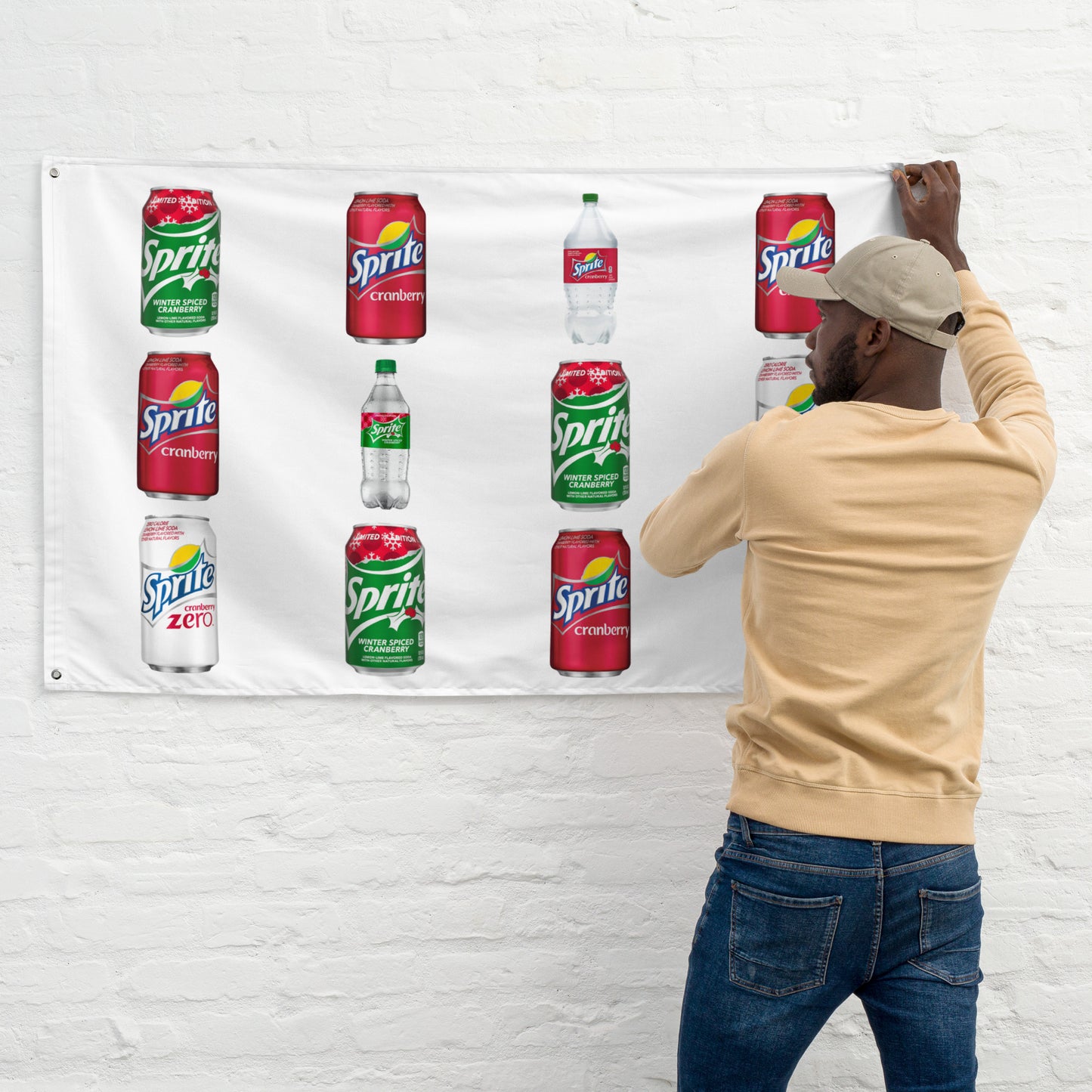 Sprite Cranberry Collage Flag