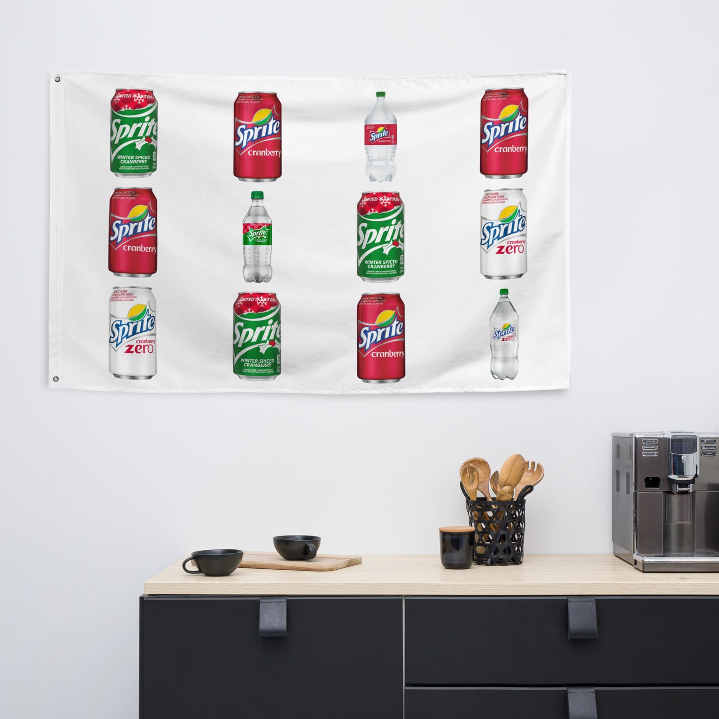 Sprite Cranberry Collage Flag