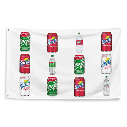 Sprite Cranberry Collage Flag